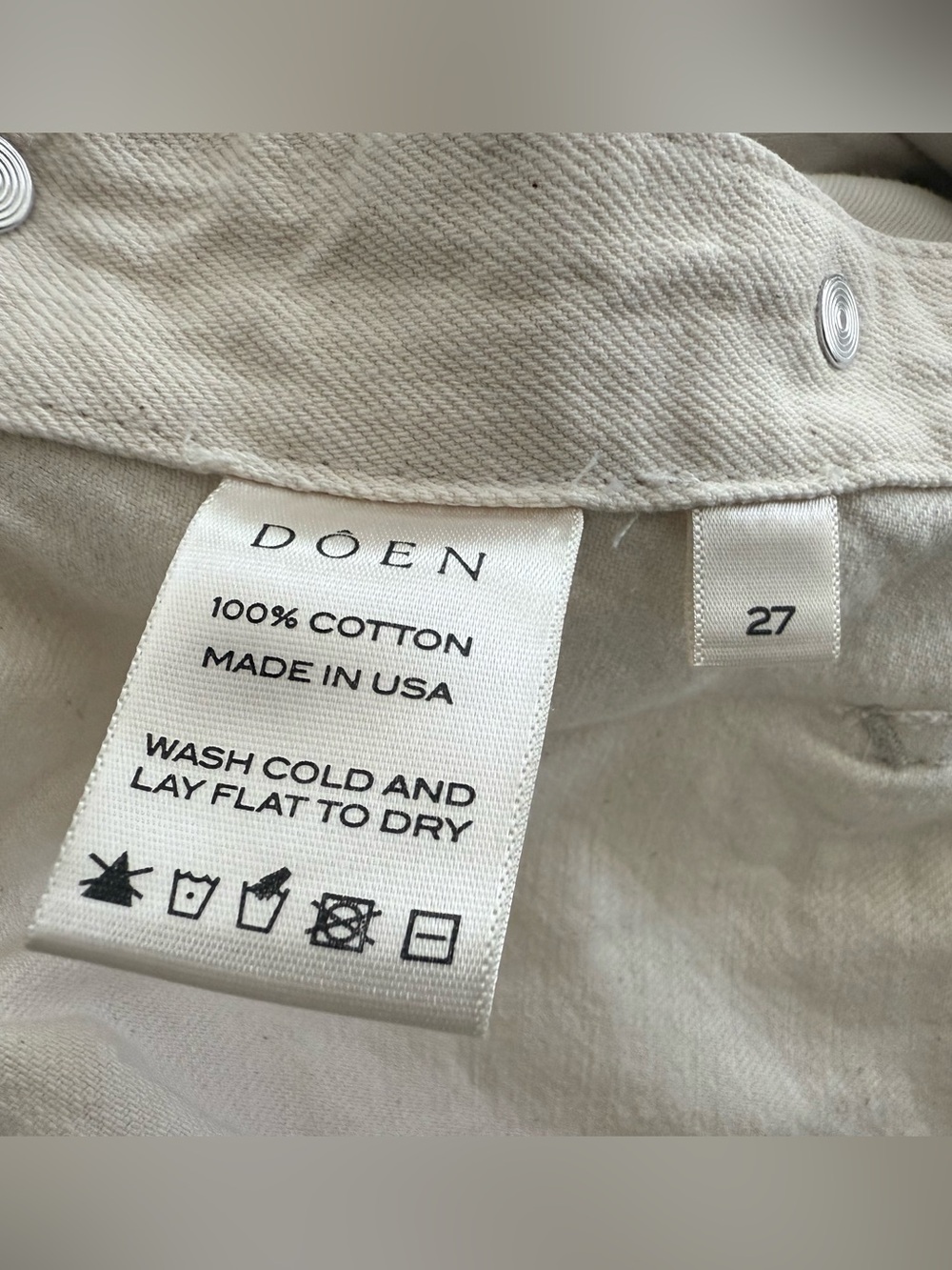 Doen | Myrtle Overalls | Oatmilk | Size 27 | NWOT - Picture 4 of 7